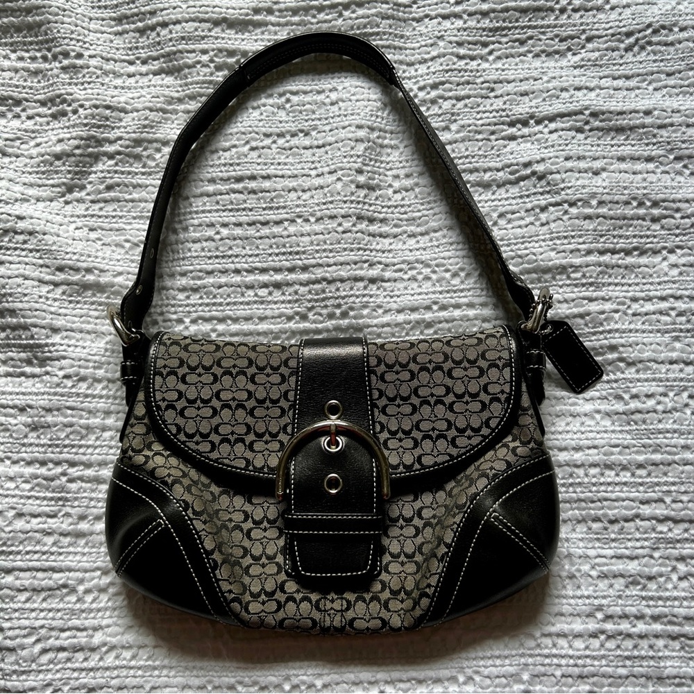 Coach Soho Signature Logo Jacquard Handbag
